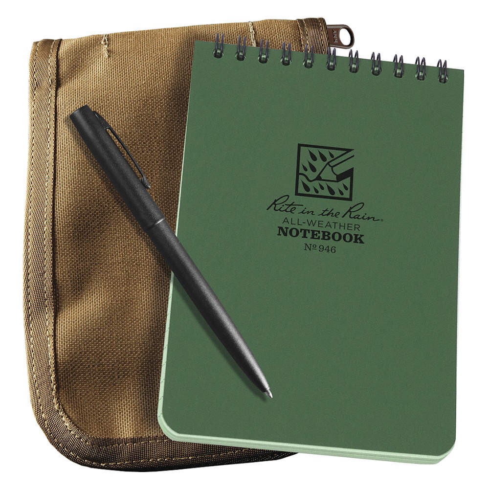 RITE IN THE RAIN 946-KIT Notebook Kit,4 x 6″ Sheet Size 426C03
