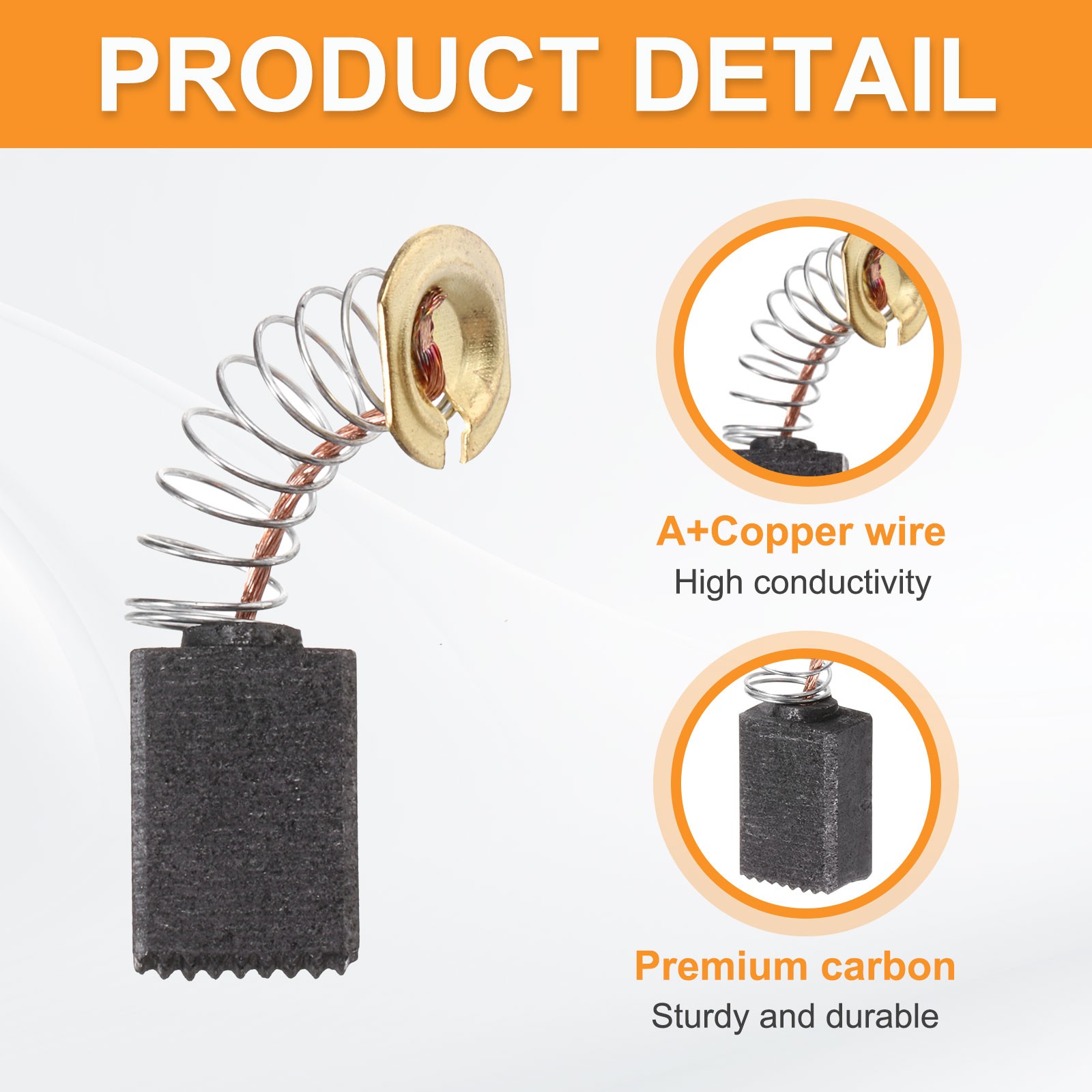 10 Pack CB411 Carbon Brushes Set Replaces 12x9x6mm for Most Power Tools