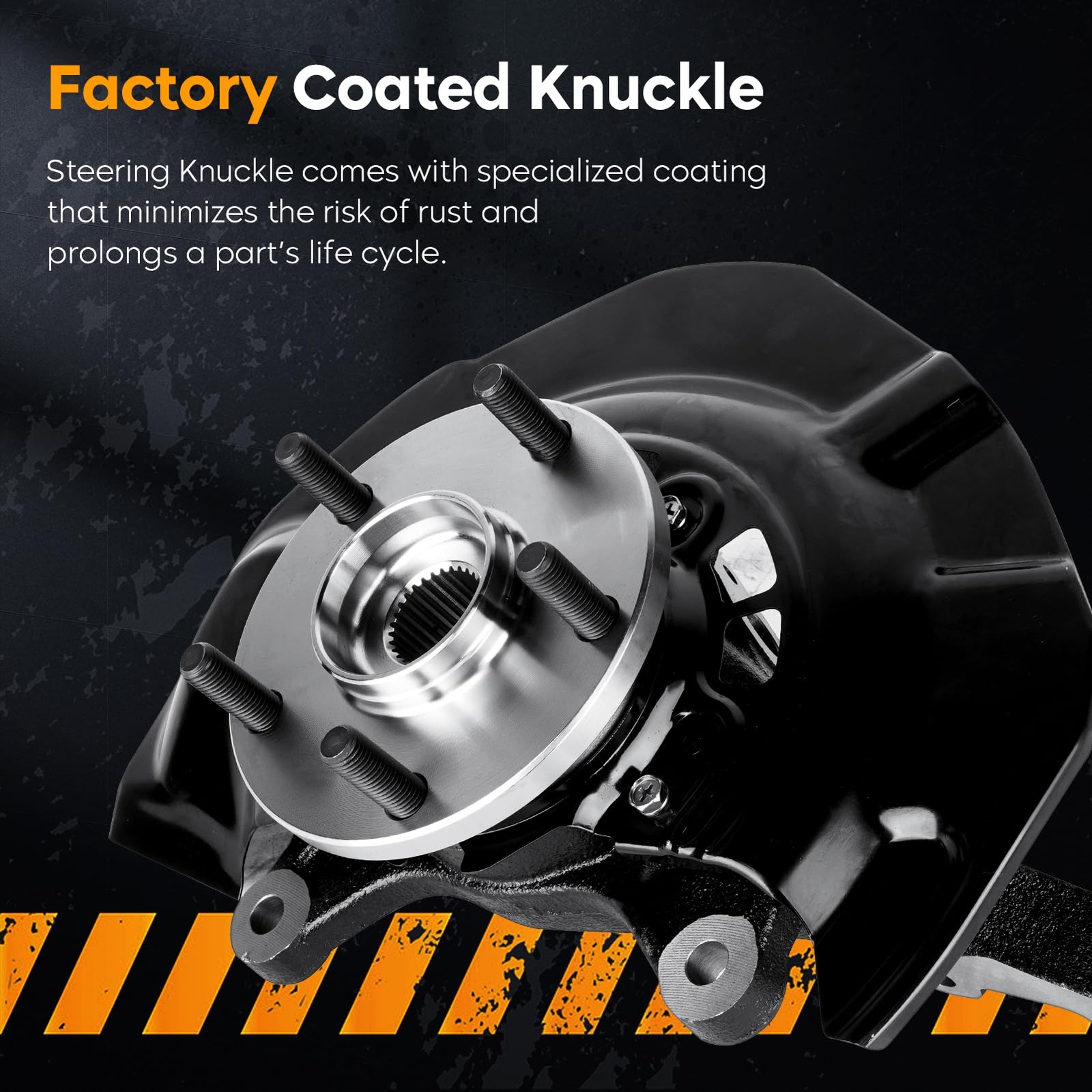 FWD Front Right Suspension Steering Knuckle Wheel Bearing Hub Assembly Fit for