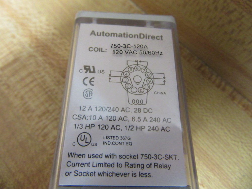 Automation Direct 750-3C-120A Relay 7503C120A