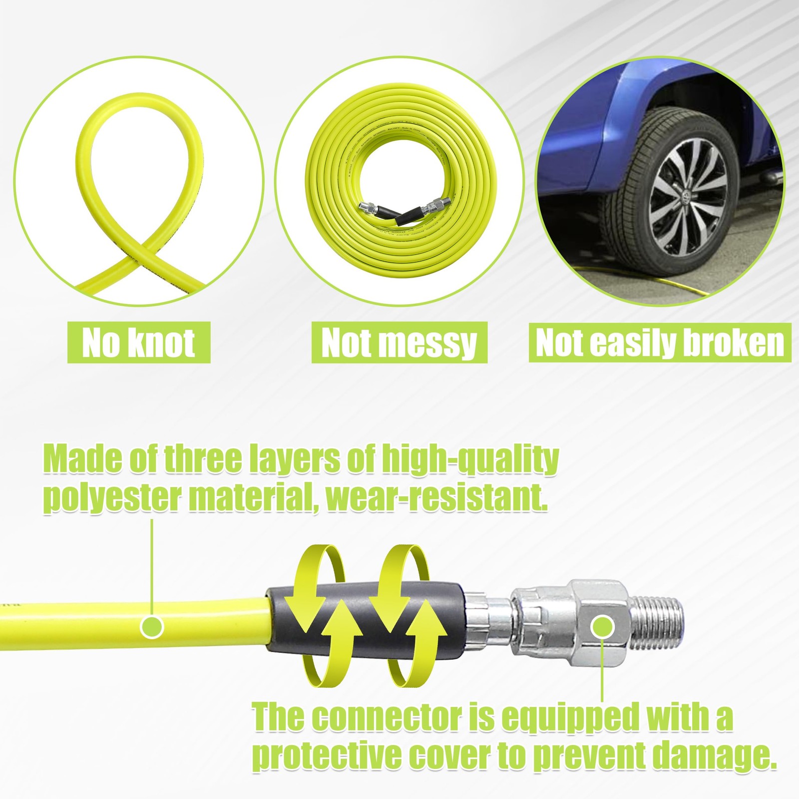 Sewer Jetter Kit for Pressure Washer 100FT, Drain Cleaner Hose with Power Washer