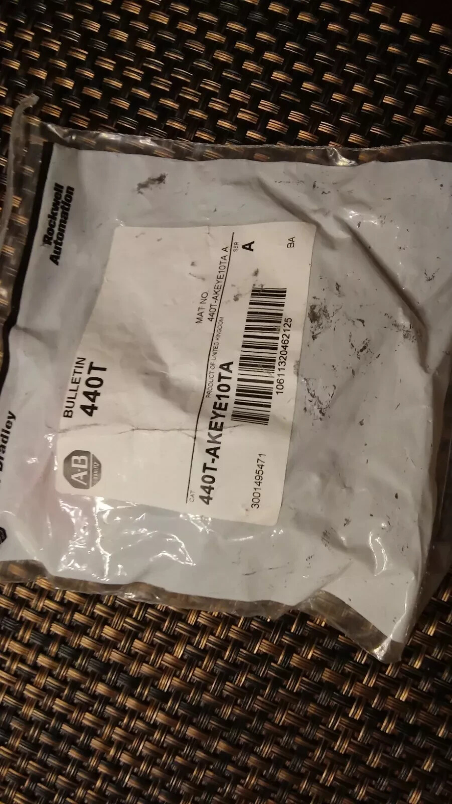 New Allen Bradley 440T-AKEYE10TA 440T-AKEYE10 “Ta” Interlock Key – KEY ONLY