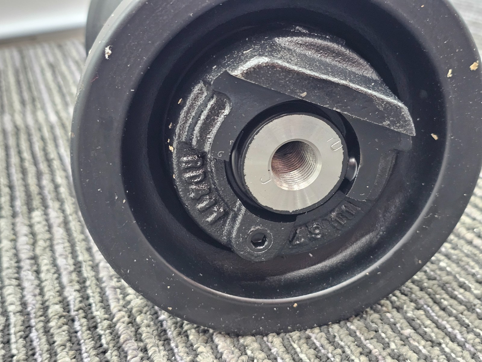 Bottom Track Roller 7-1/4 Inches x 5 Inches Black