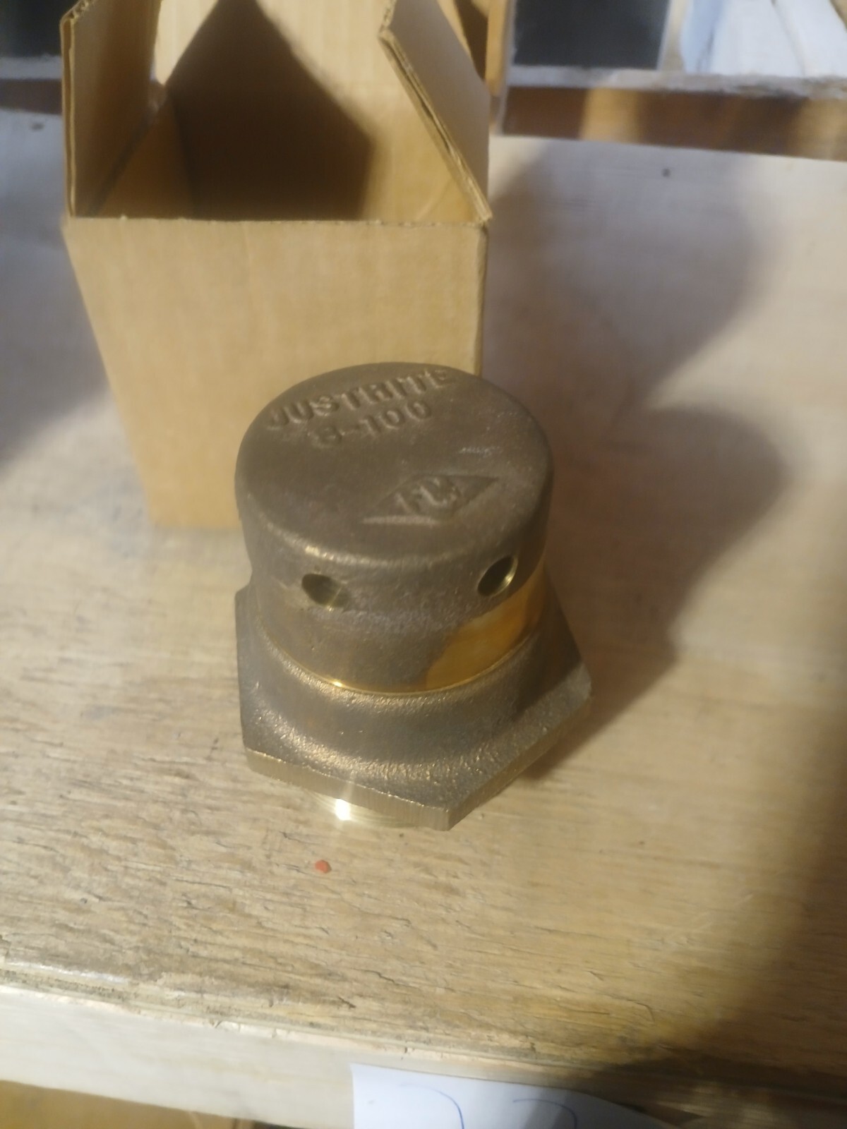 NEW JUSTRITE BRASS DRUM VENT 8-100, 8100 DUAL ACTION