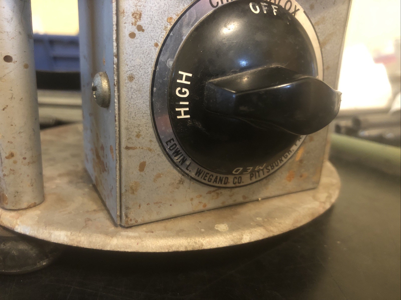 Vintage Edwin L. Wiegand Co CHROMALOX ROPH Electrical Hot Plate works