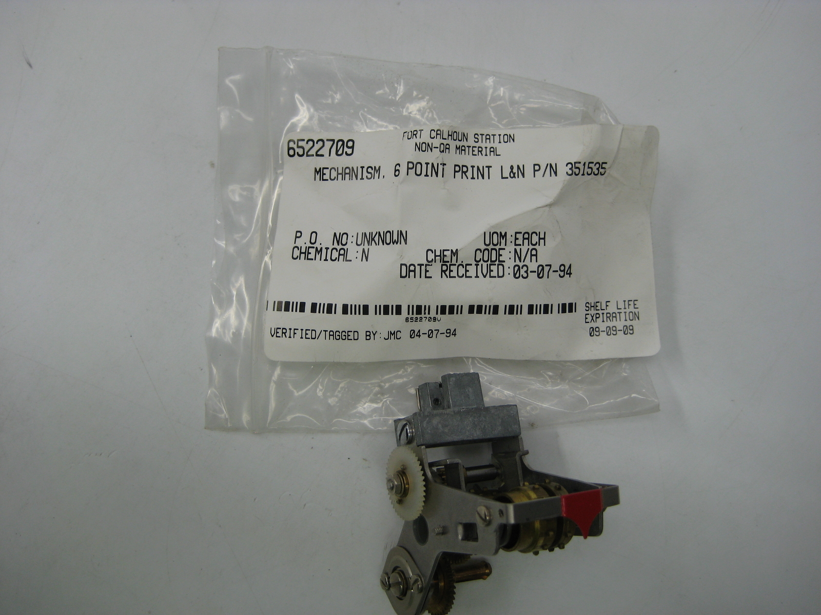L&N 351535 6POINT PRINT MECHANISM (AS PICTURED) UNMP