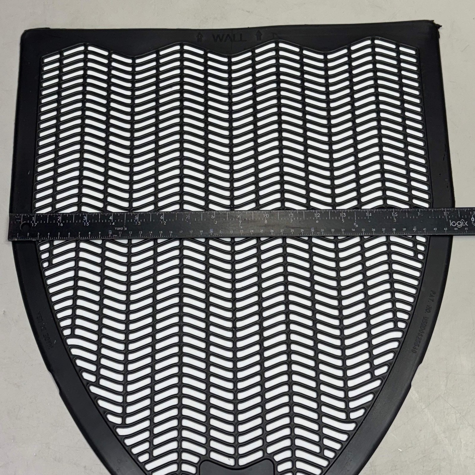 COASTWIDE PROFESSIONAL (6 Pcs) Urinal Floor Mat 20″ x 17.5″ Black