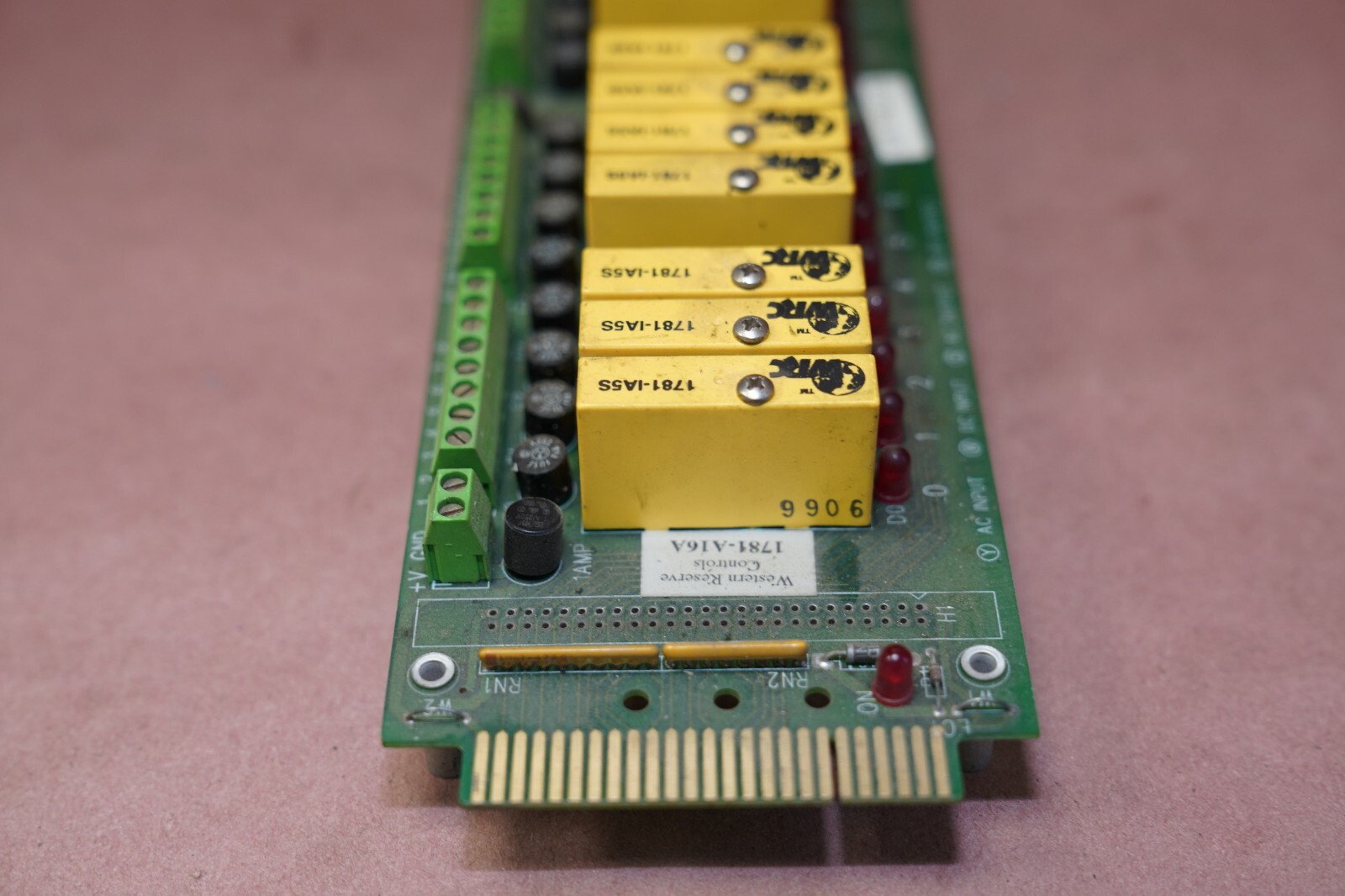 WRC D-98-B66 Circuit Board With 15 Relays. RELAYS IN DESCRIPTION