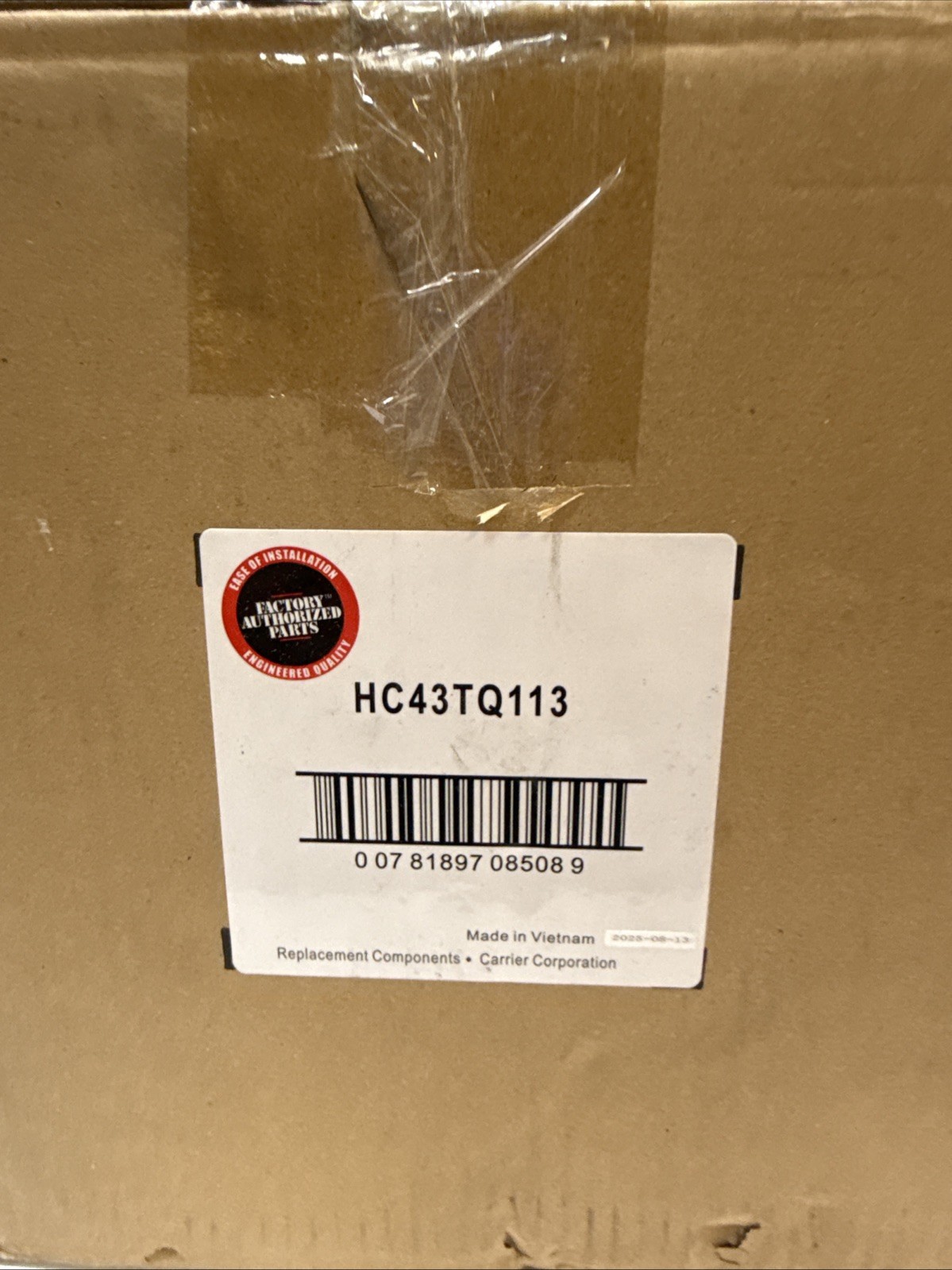 Carrier HC43TQ113 115v 1/2hp 1075rpm 3spd Motor HVAC System