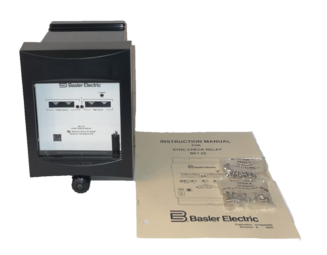 NEW BASLER ELECTRIC BE1-25 SYNC-CHECK RELAY M1E A7P A5N3F