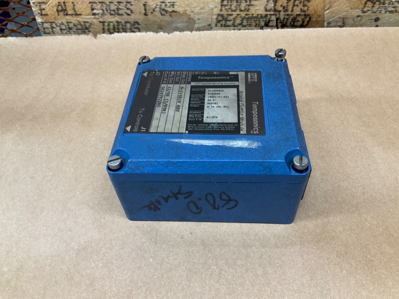 MTS TEMPOSONICS 0110800508102000 ANALOG OUTPUT MODULE 80.0” STROKE #87A42*IAC