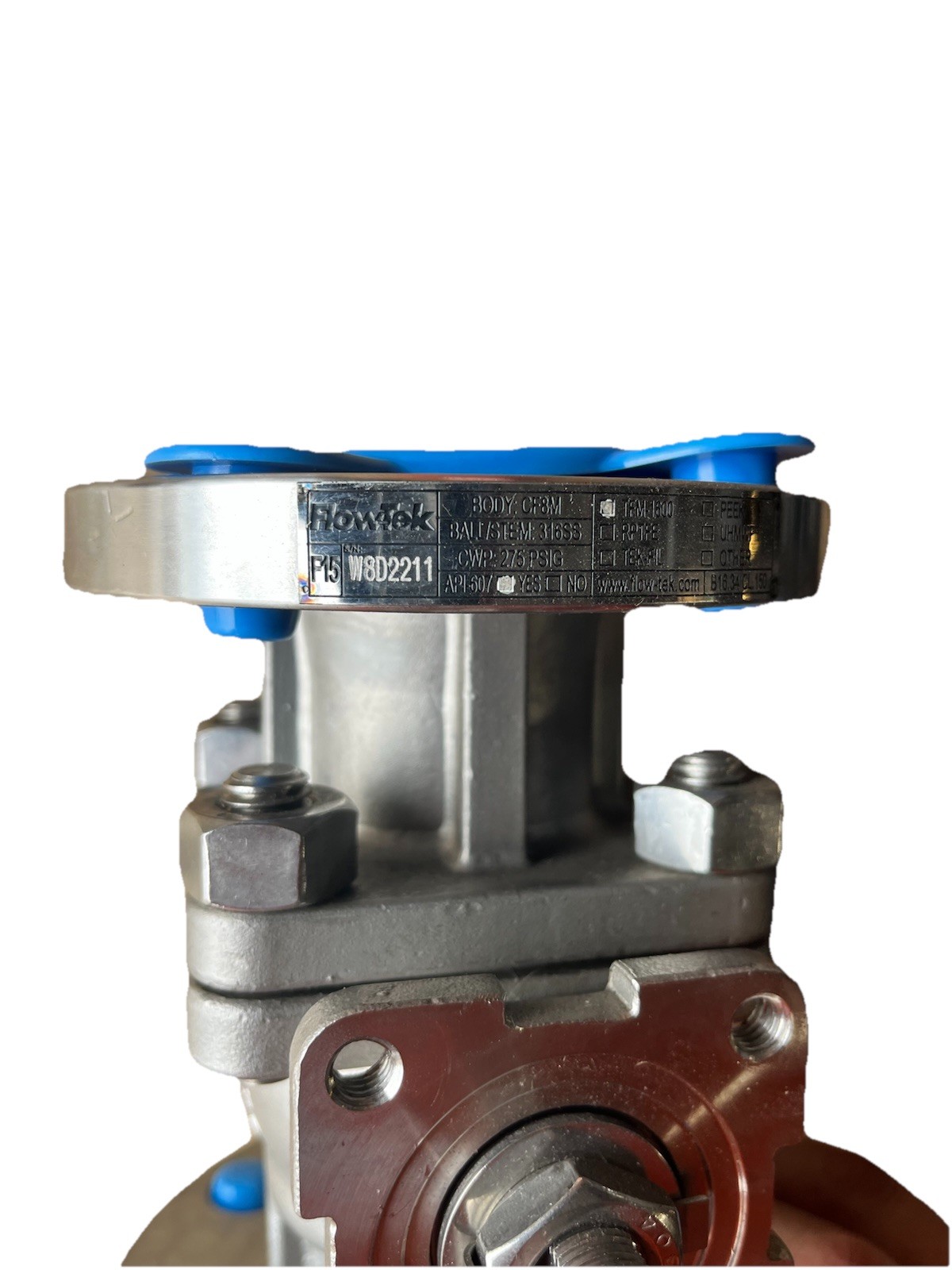 Flow-Tek 1-1/2” 150# CF8M Stainless Flanged Ball Valve W8D2211 NOS