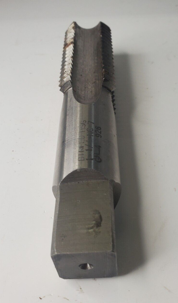 UNION BUTTERFIELD HSG 1-1/4-NC 7 GH-4 926 4 STRAIGHT FLUTE 2-5/8″ LOC 5-7/8 OAL
