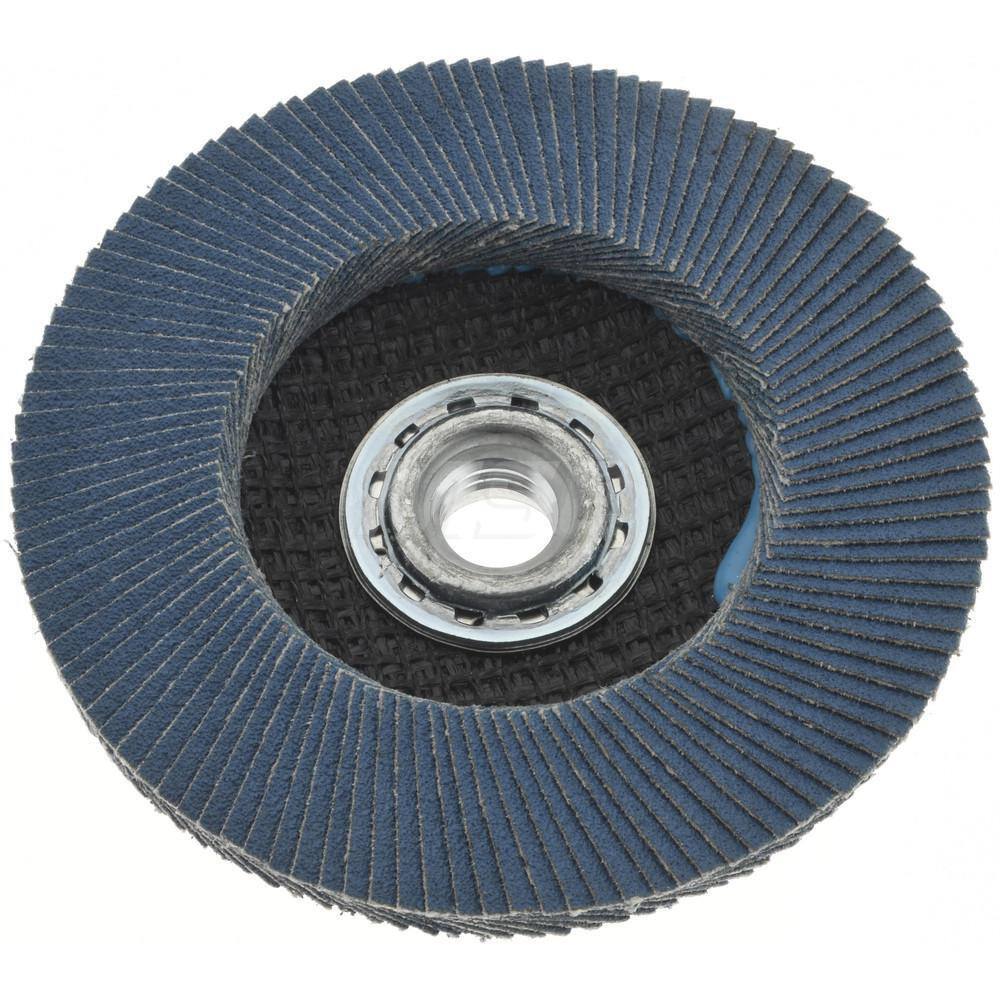 5 Pack Flap Discs Flap Disc: 5/8-11 Hole, 80 Grit, Zirconia Alumina, Type 27