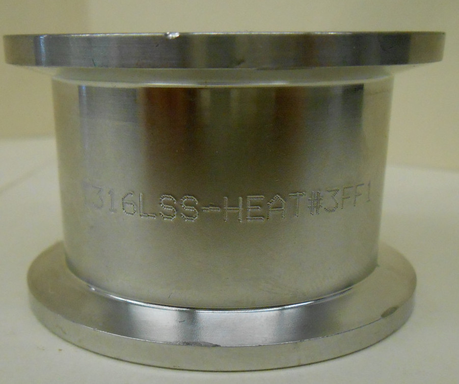 1-1/2″ TAPERED TO 1″ SANITARY ADAPTER 1-1/4″ (L) FLANGE TO FLANGE
