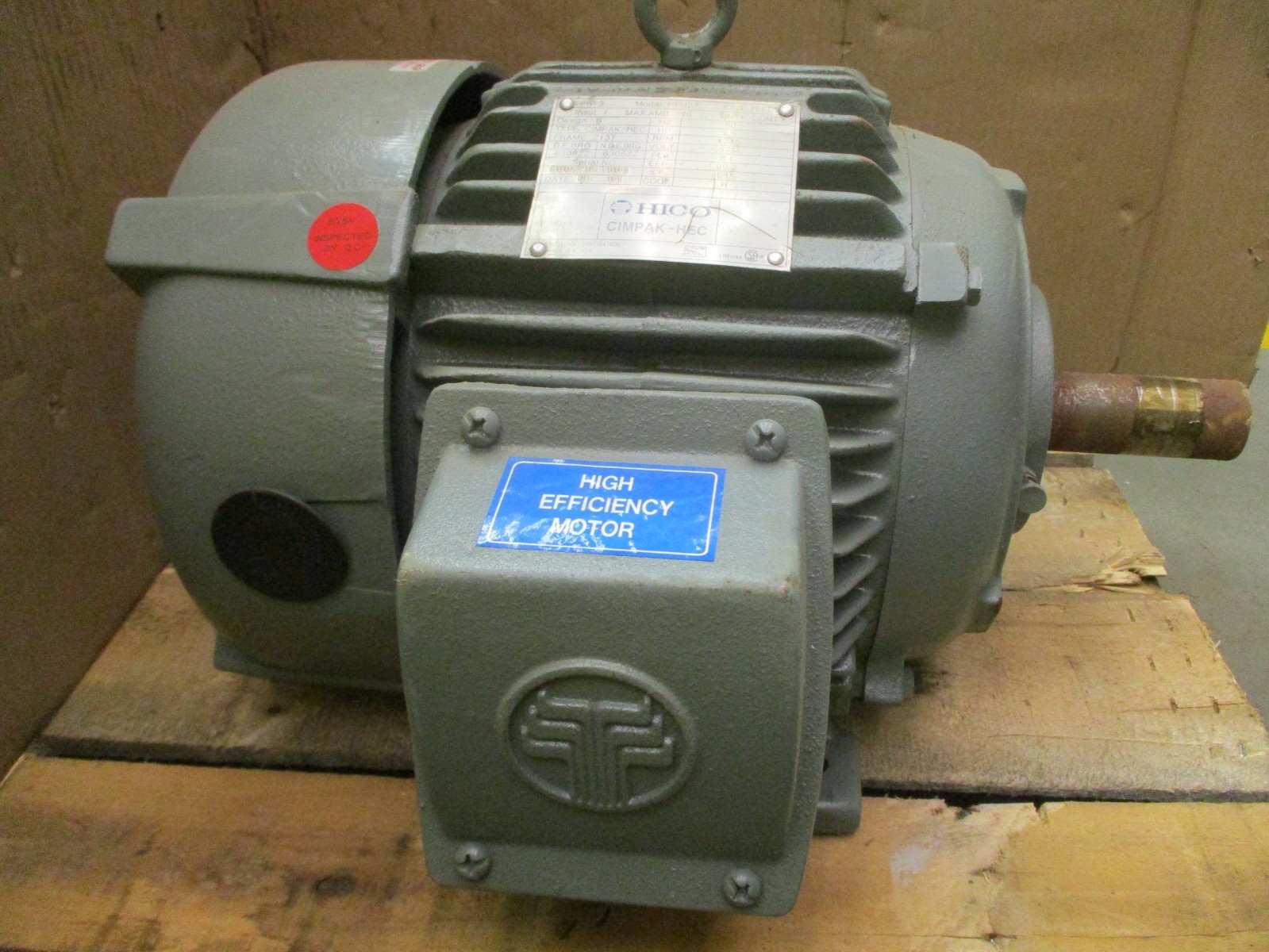 New Open Box HICO CIMPAK-HEC HPH27 3PH 7.5HP 1745RPM 575V 213T Motor 52796PRX