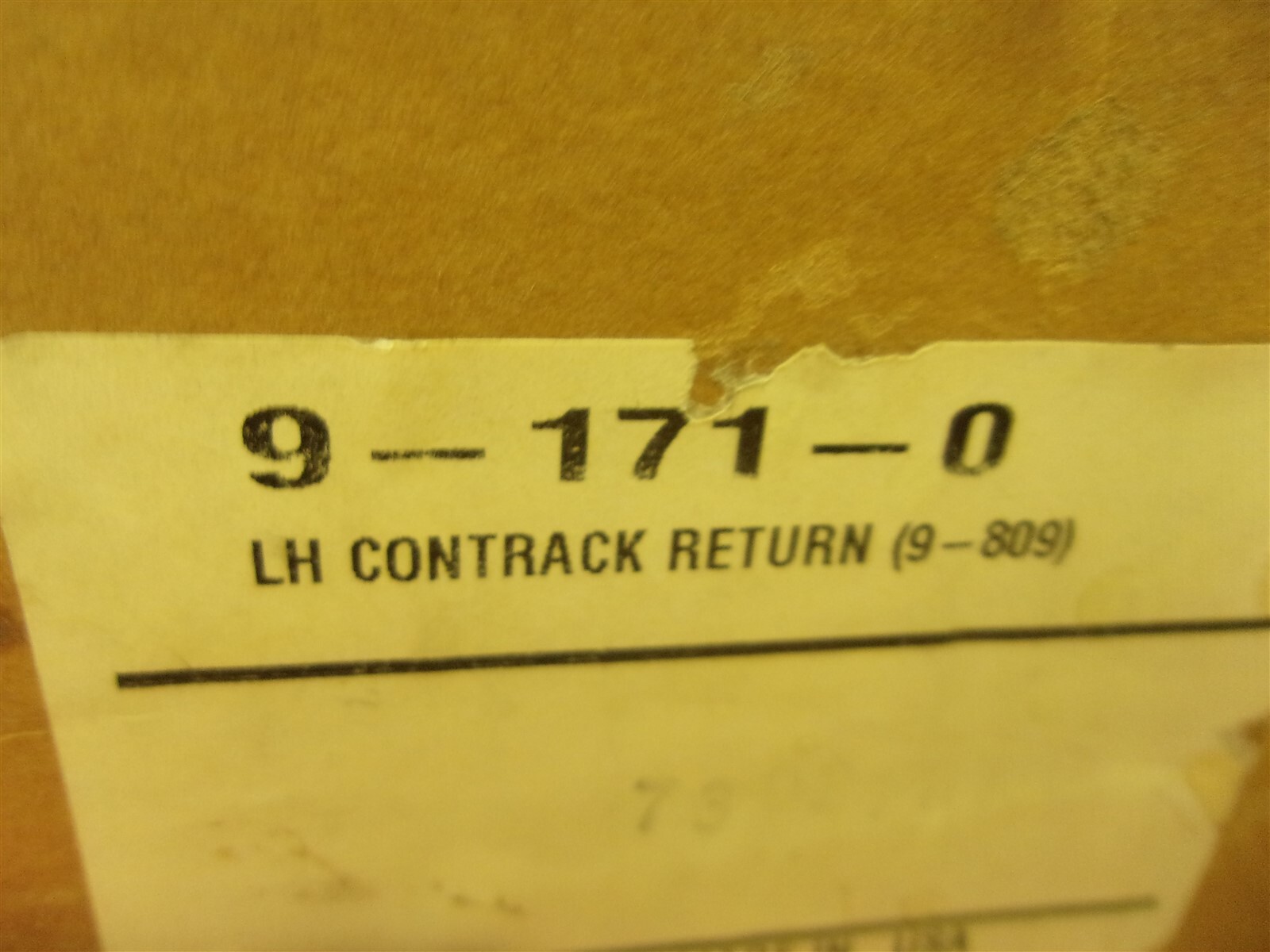 NEW 9-171-0 LH Contrack Return, lot of 10 *FREE SHIPPING*
