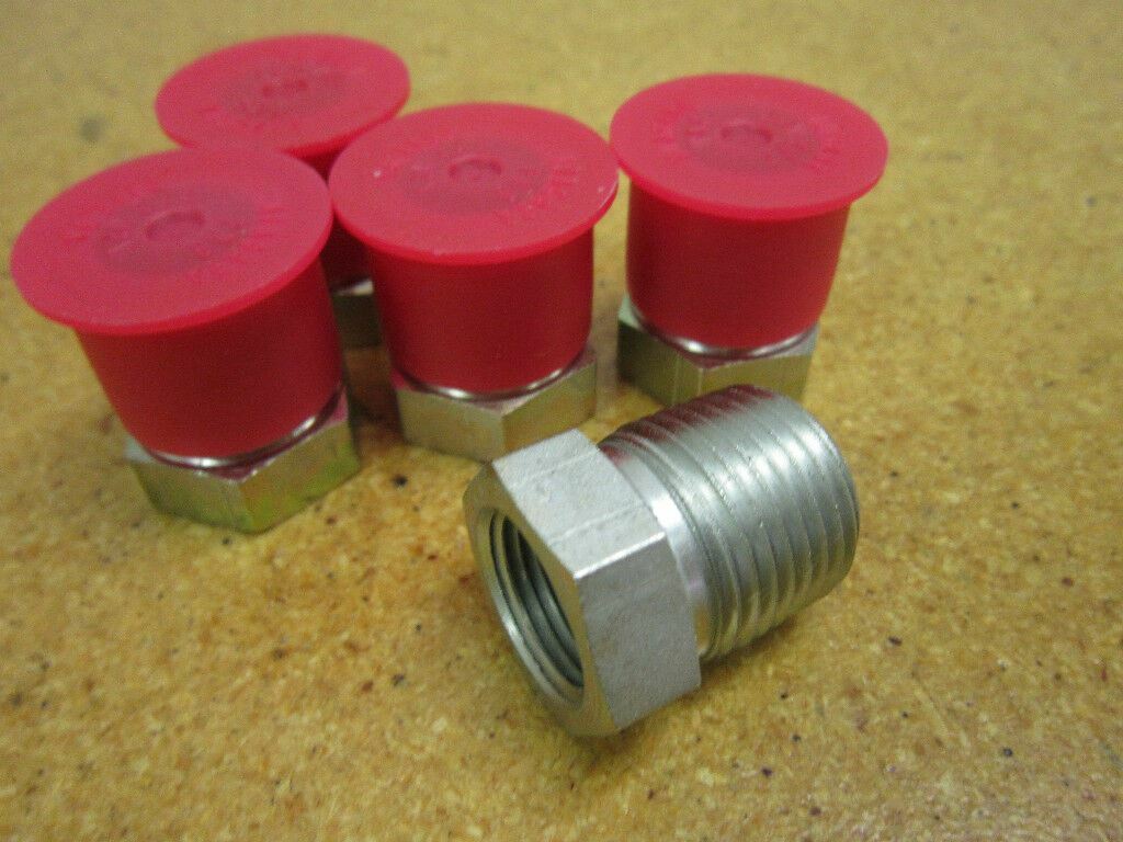 Parker PN8 1/2 NPT Thread Reducer New Old Stock (Lot of 5)