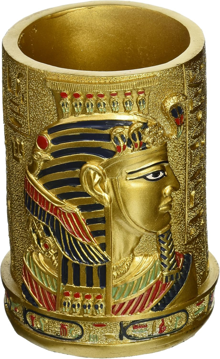 QL1244 Egyptian Pharaoh Pen Vessel,Full Color