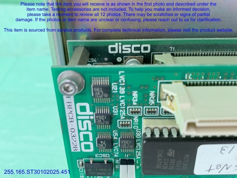 DISCO FBPCB-0322B PCB Main Board as in photos, sn:9096, DHL