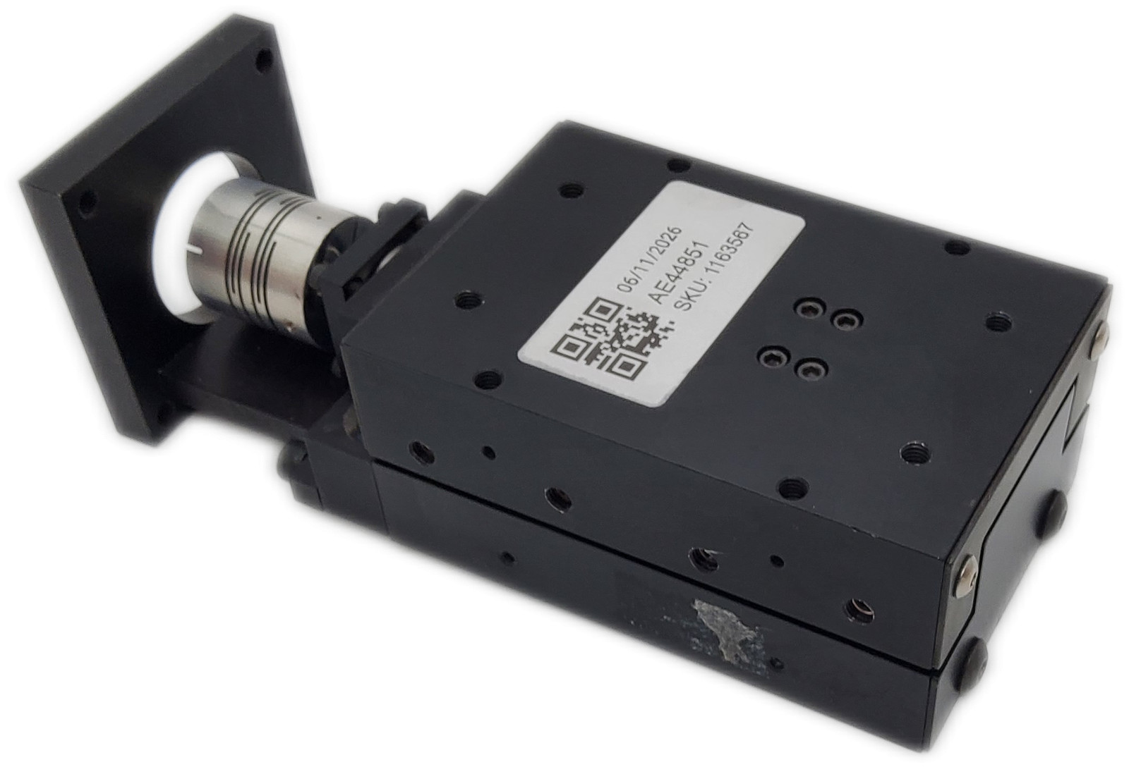 Del-Tron LS3-2 Linear Stage Reli-a-Flex Motor Mount Precision Motion