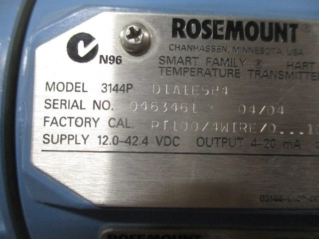Rosemount 3144PD1A1E5B4 Temperature Transmitter 3144P HART 4-20mA 12-42V*Tested*