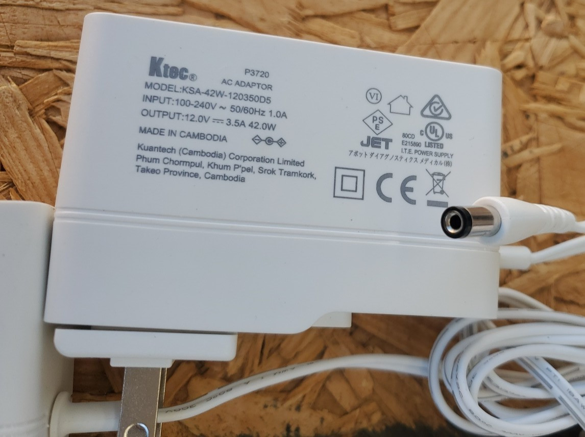 KTEC AC ADAPTER KSA-42W 12V 3.5A (LOT 12 UNITS)