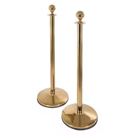 Conventional Post Prime Cp50s-Pb1-2Pk Ball Top Rope Post, 41Inh, Sloped, Pk2