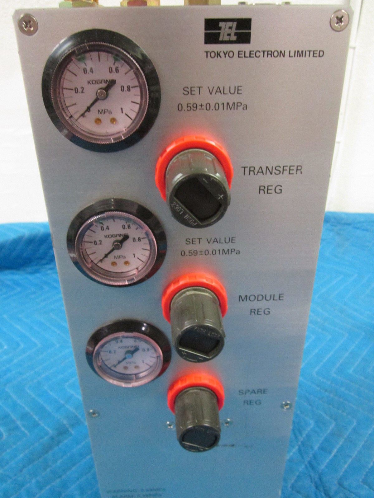 TEL Tokyo Electron Air Controller Gauge Assembly 3M87-022555 w/ SUNX DP2-22 1MPa