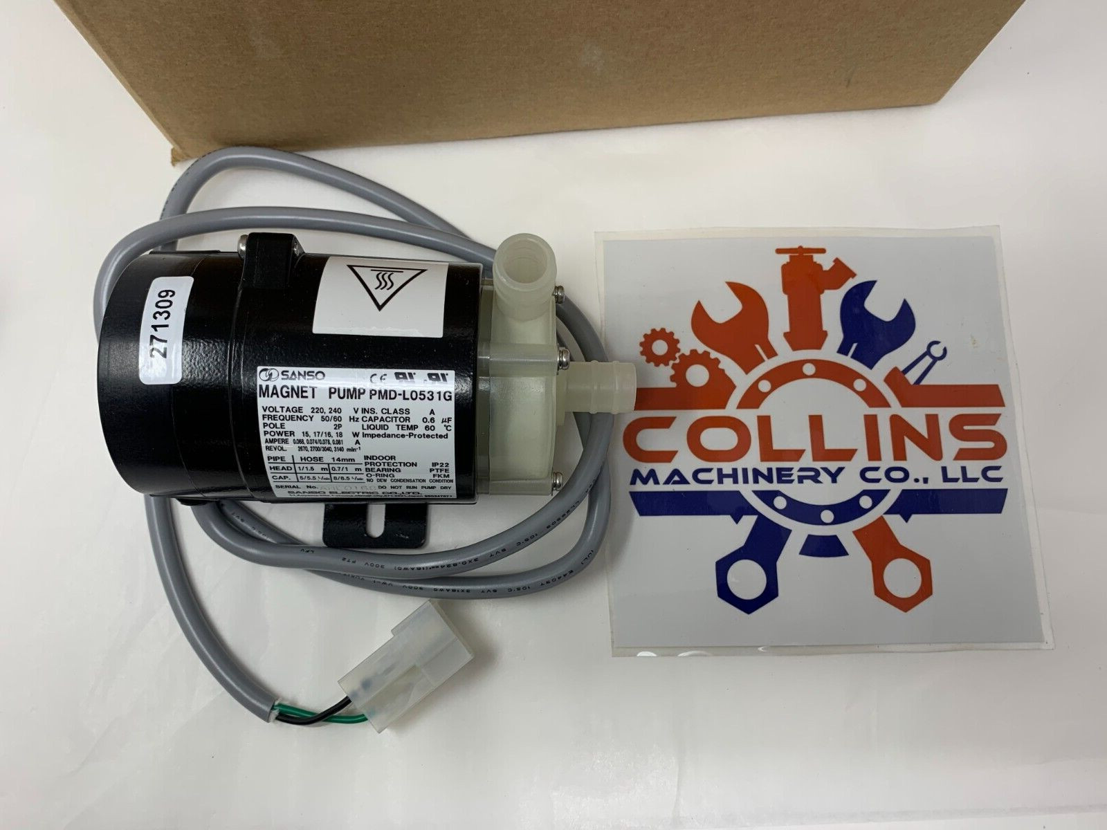 NEW Sanso PMD-L0531G Magnet Pump 0.068/0.074/0.078/0.081AMP 2P 220-240V
