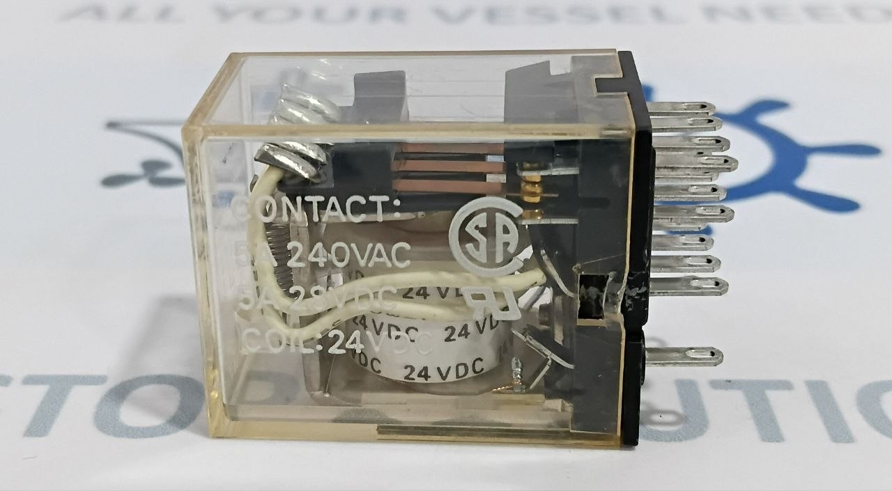 Omron MY4 Relay Coil Voltage 24VDC, 5A 240 VAC 5A 28VDC (Unused New)