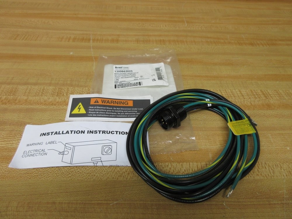 Molex Woodhead 1R3106A83M020G Brad Power Receptacle 1300662023 (Pack of 3)