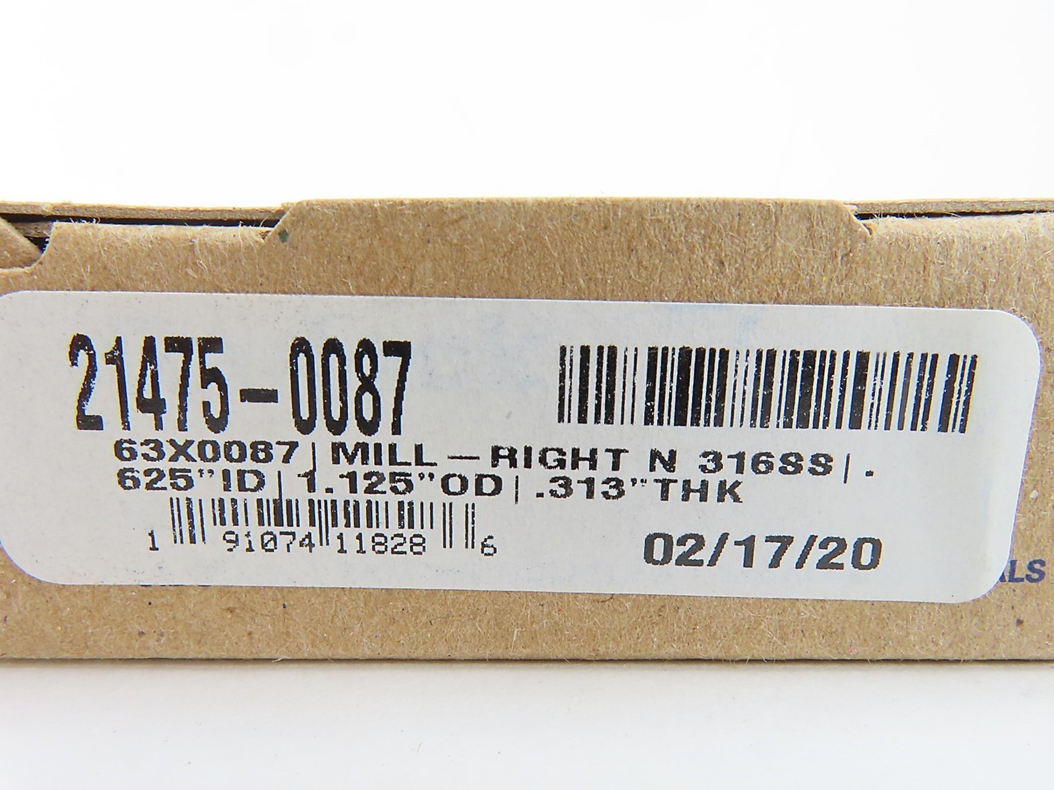 10x Garlock 21475-0087 63X0087 Mill-Right N 316SS 0.625″ x1.125″ x 0.313″ NIB