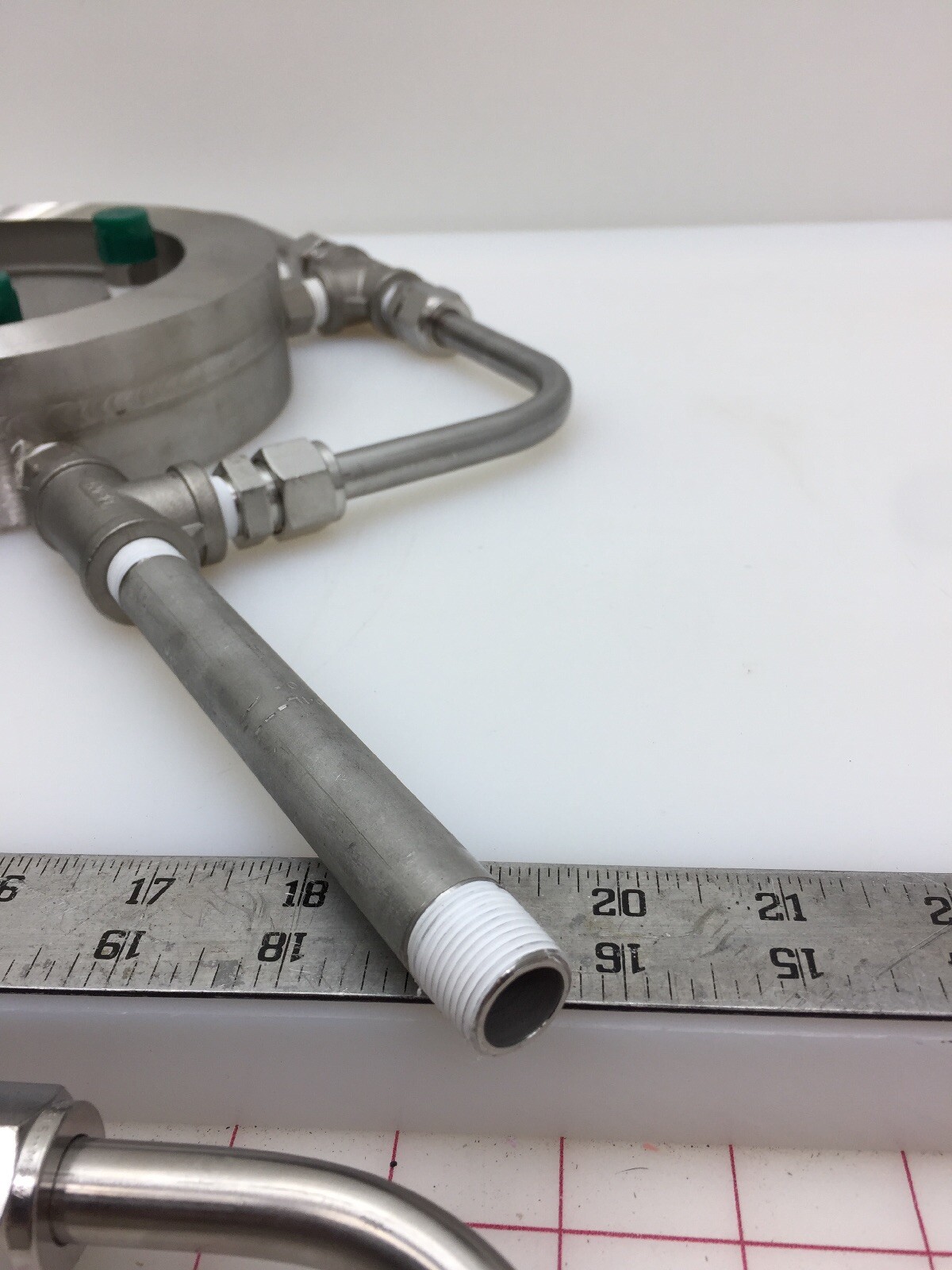 Stainless Steel Water Manifold With Bete WL-3 120 303 Cone Nozzles Fire Safety