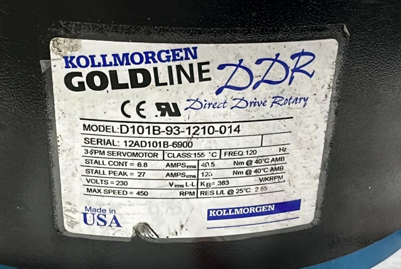 KOLLMORGEN D101B-93-1210-014 SERVO MOTOR