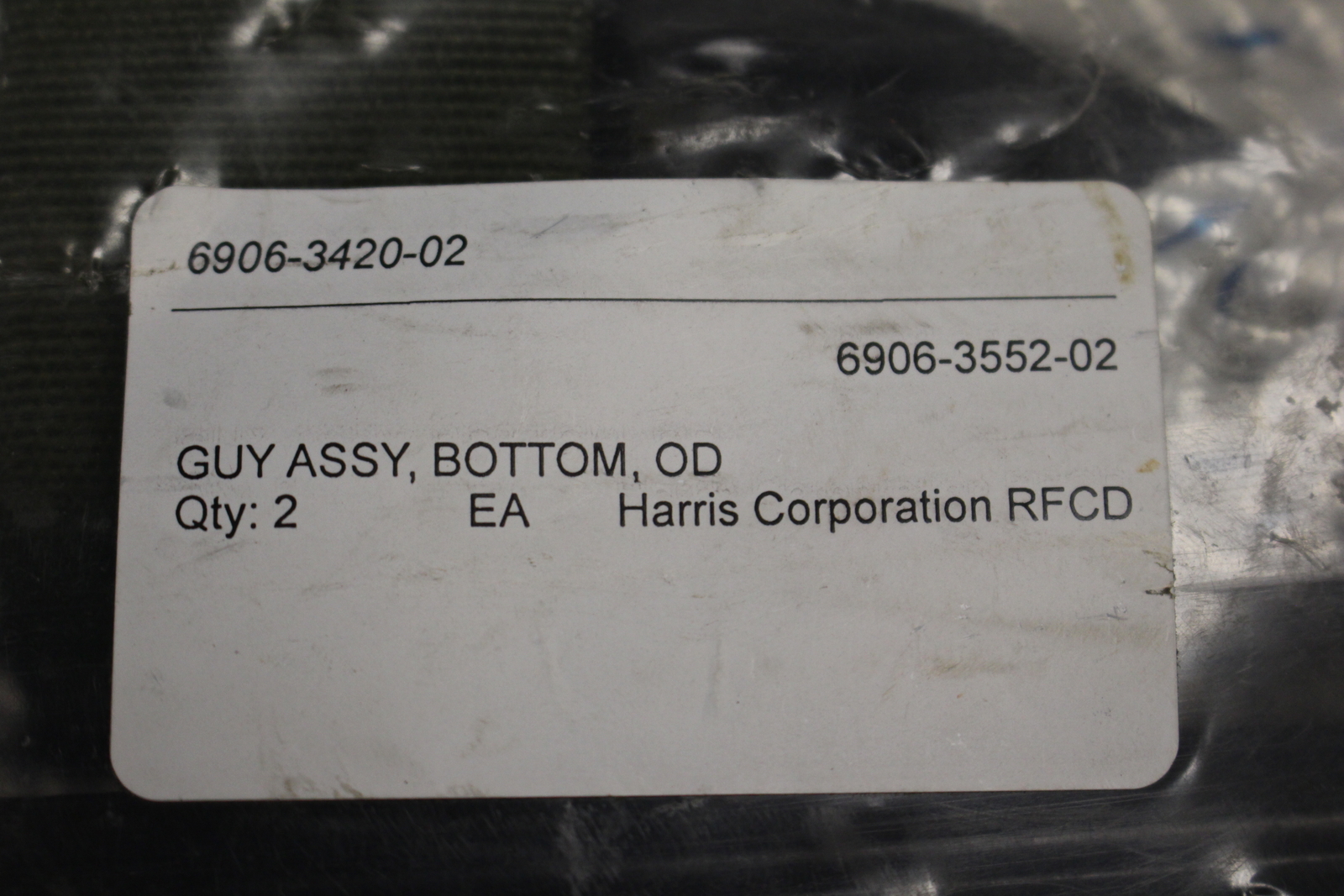 Harris Corporation Bottom GUY OD Assembly (Set of 2) -6906-3420-02 – New