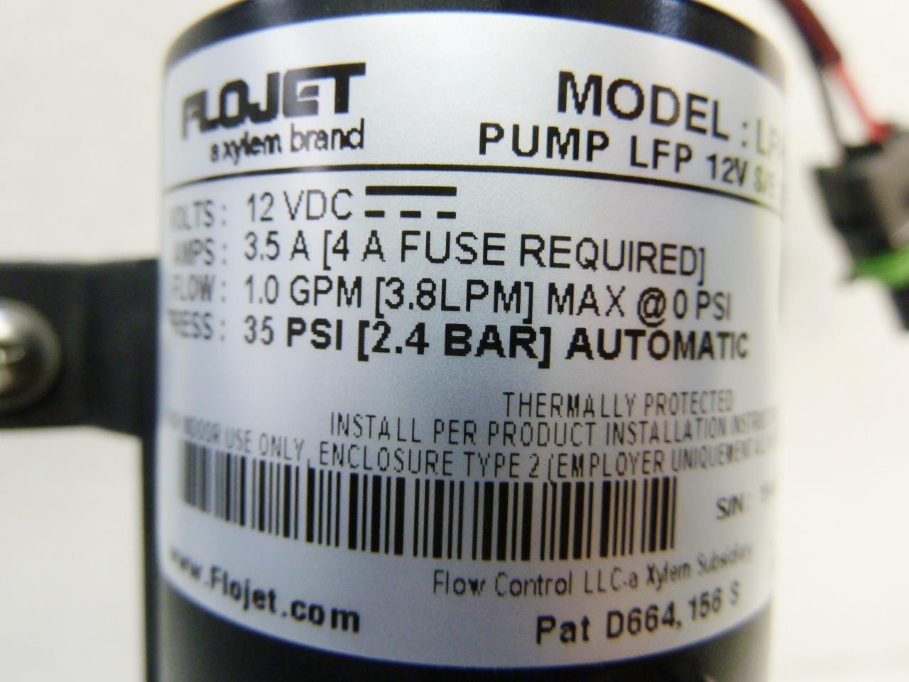 NEW FLOJET Auto Water Sys Pmp LFP 12V S/E 2C SW35 NBP Model: LFP122202