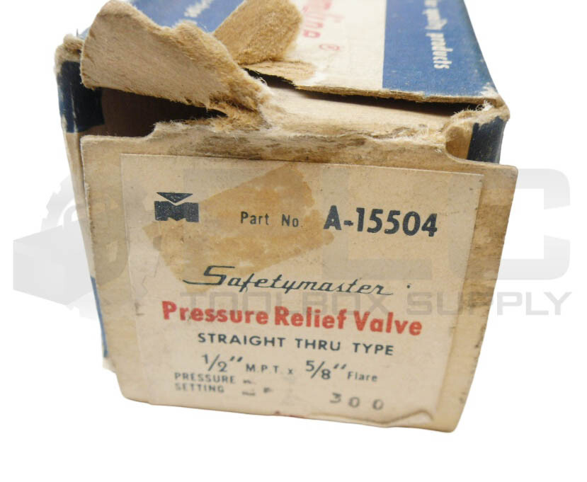 NEW MUELLER BRASS CO A-15504 PRESSURE RELIEF VALVE 1/2″ MPT 5/8″ FLARE *READ*