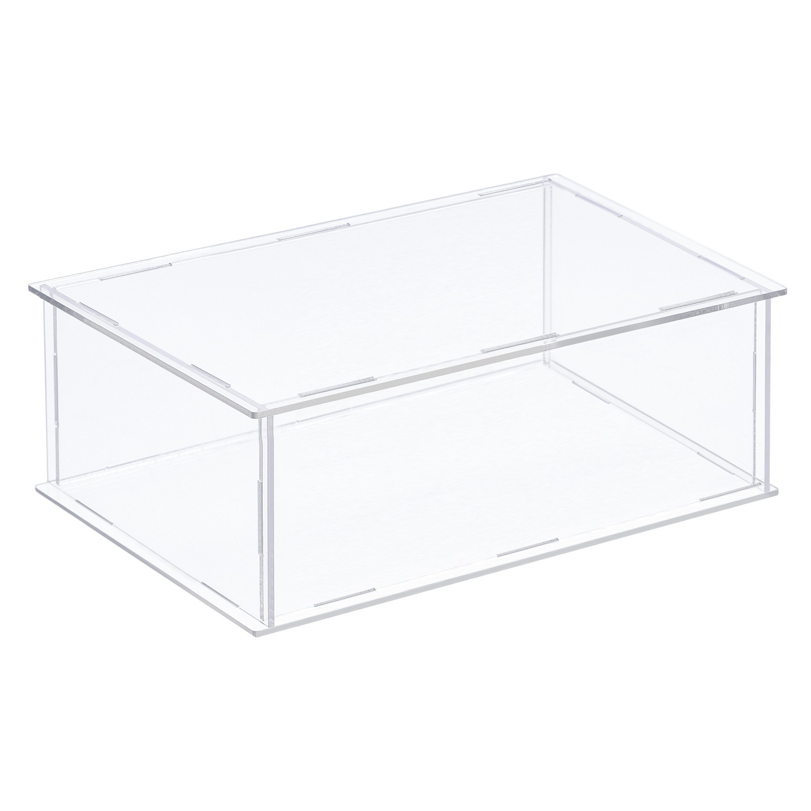 Acrylic Display Case Plastic Box Cube Storage Transparent Assemble 31x21x10.5cm