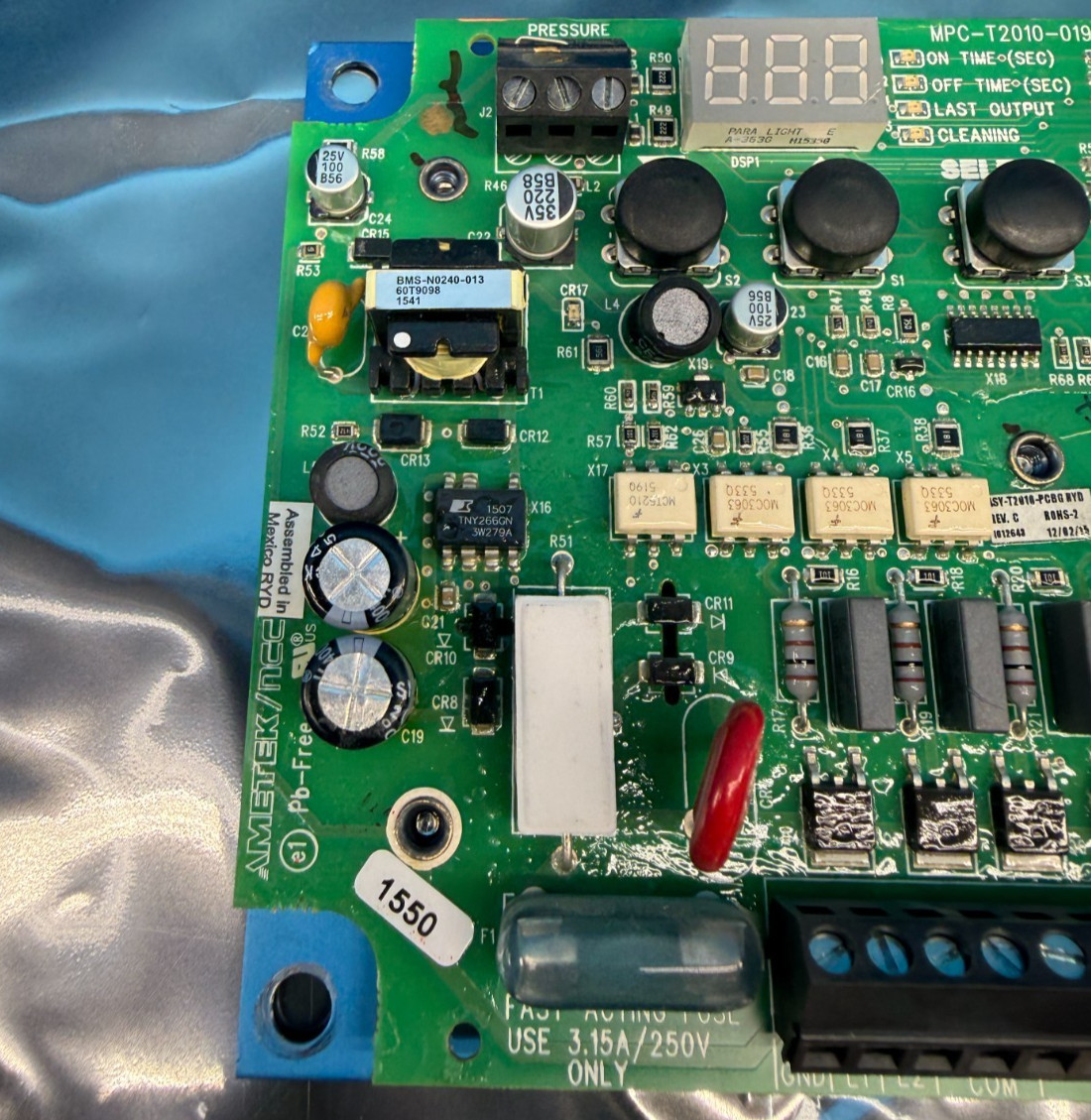 AMTEK NCC MPC-T2010-019 DNC-T2010-020 HVAC Control Board PCB V1.31