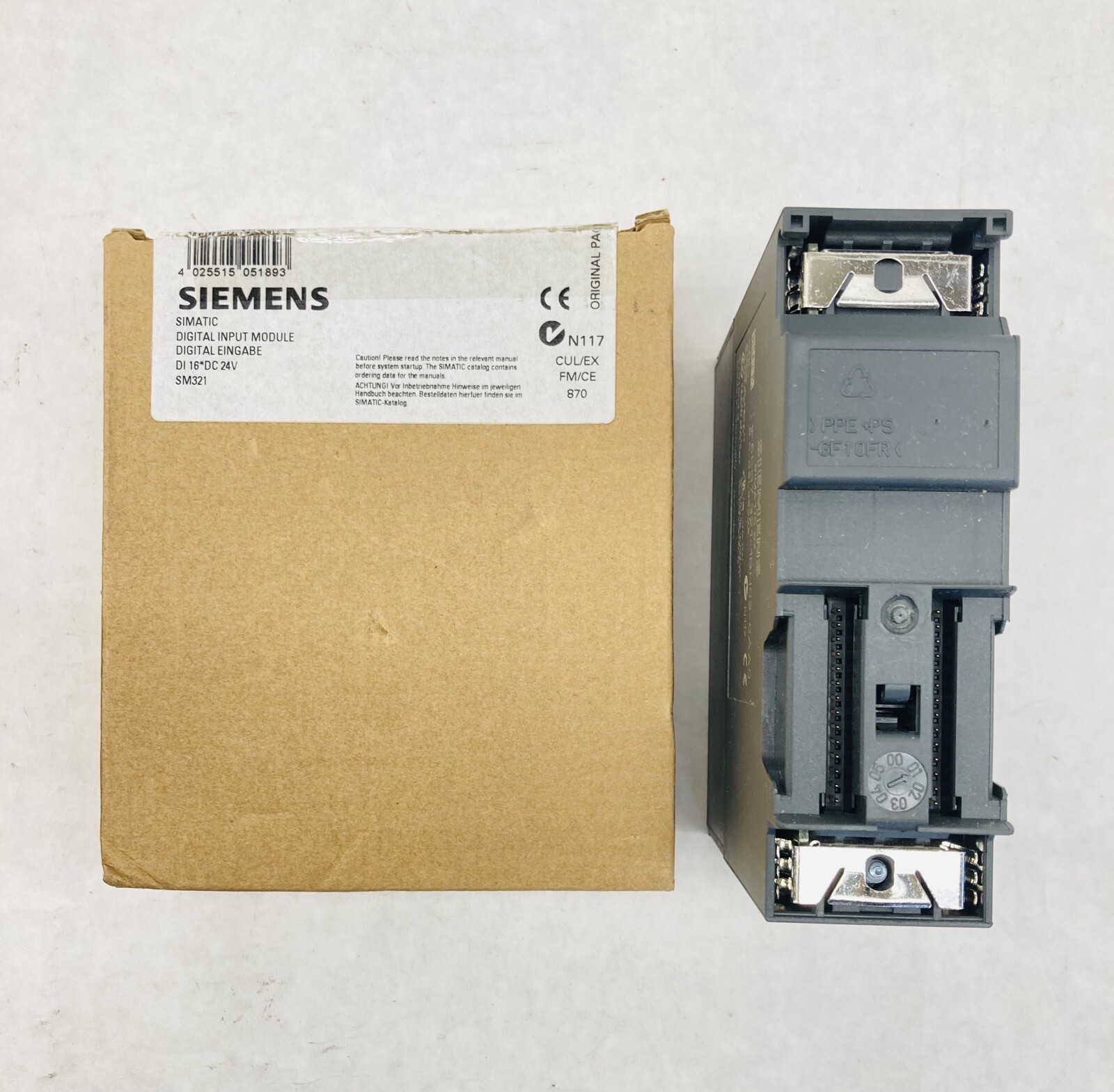 SIEMENS 6ES7 321-1BH02-0AA0 DIGITAL INPUT MODULE DI 16*24V