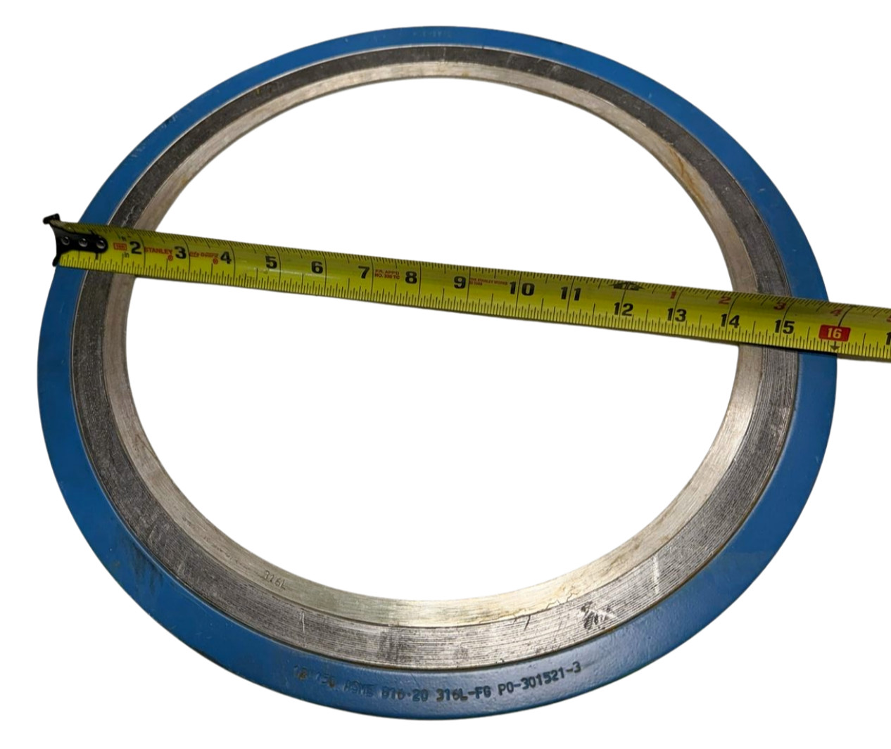 Garlock Flexseal 12″ 150 ASME B16.20 Spiral Wound Gasket, 316L-FG P0-301521-3