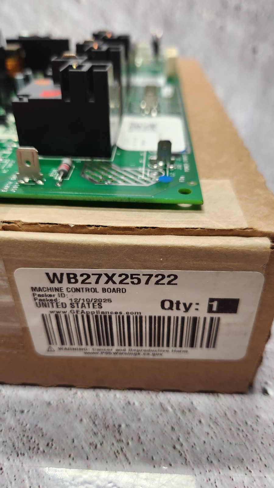 GE WB27X25722 Machine Control Board *NEW* OPEN BOX