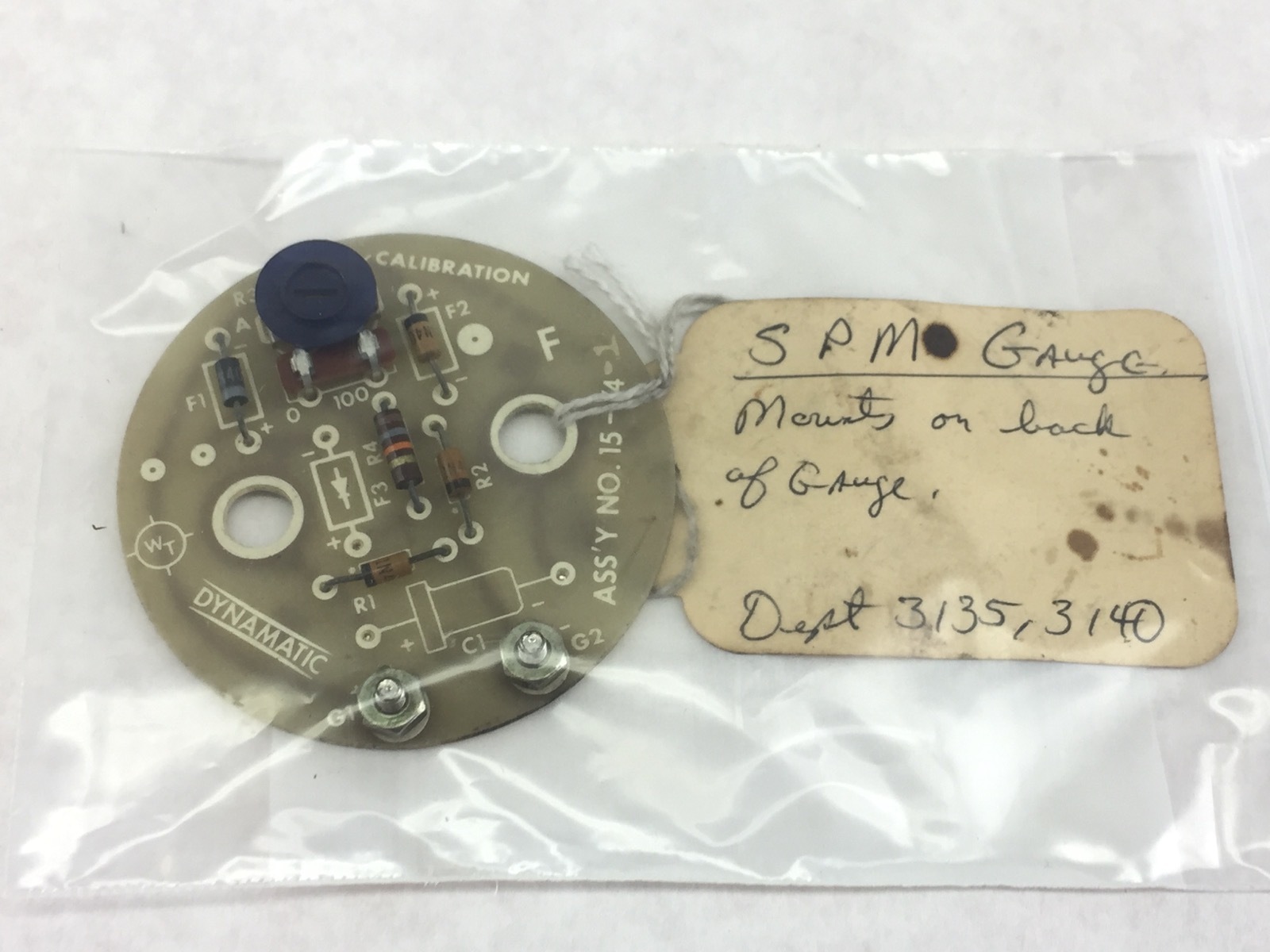 NEW! DYNAMIC 15-74-1 SPM GAUGE CALIBRATION ASSY FAST SHIP!!! (A223)