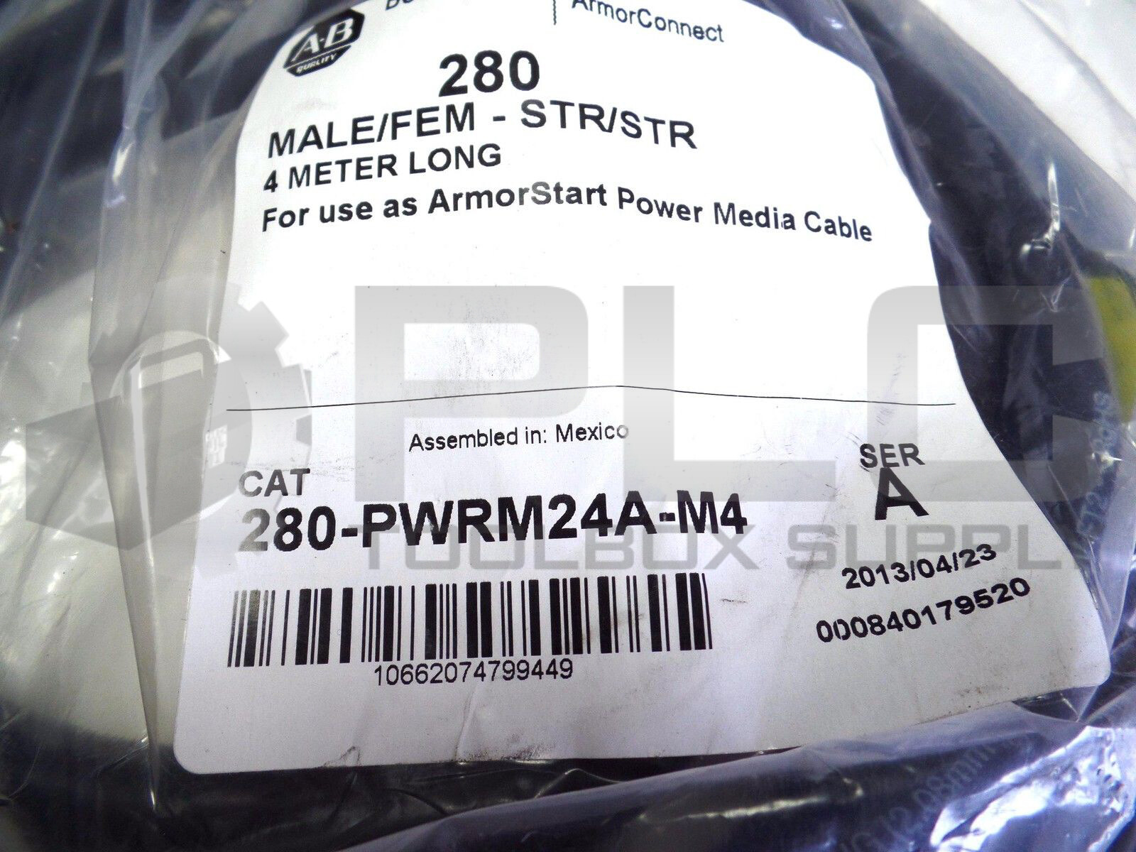 NEW ALLEN BRADLEY 280-PWRM24A-M4 POWER CABLE 280PWRM24AM4