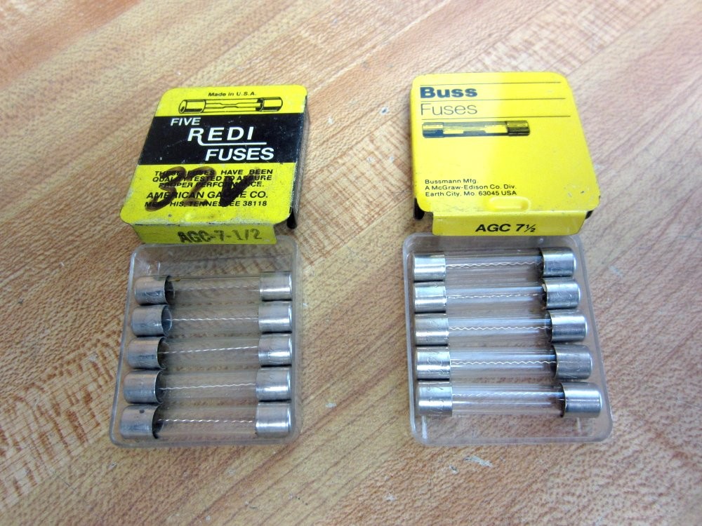 Buss AGC-7-1/2 Bussmann Fuse Cross Ref 6F018 Jagged Wire Element (Pack of 30)