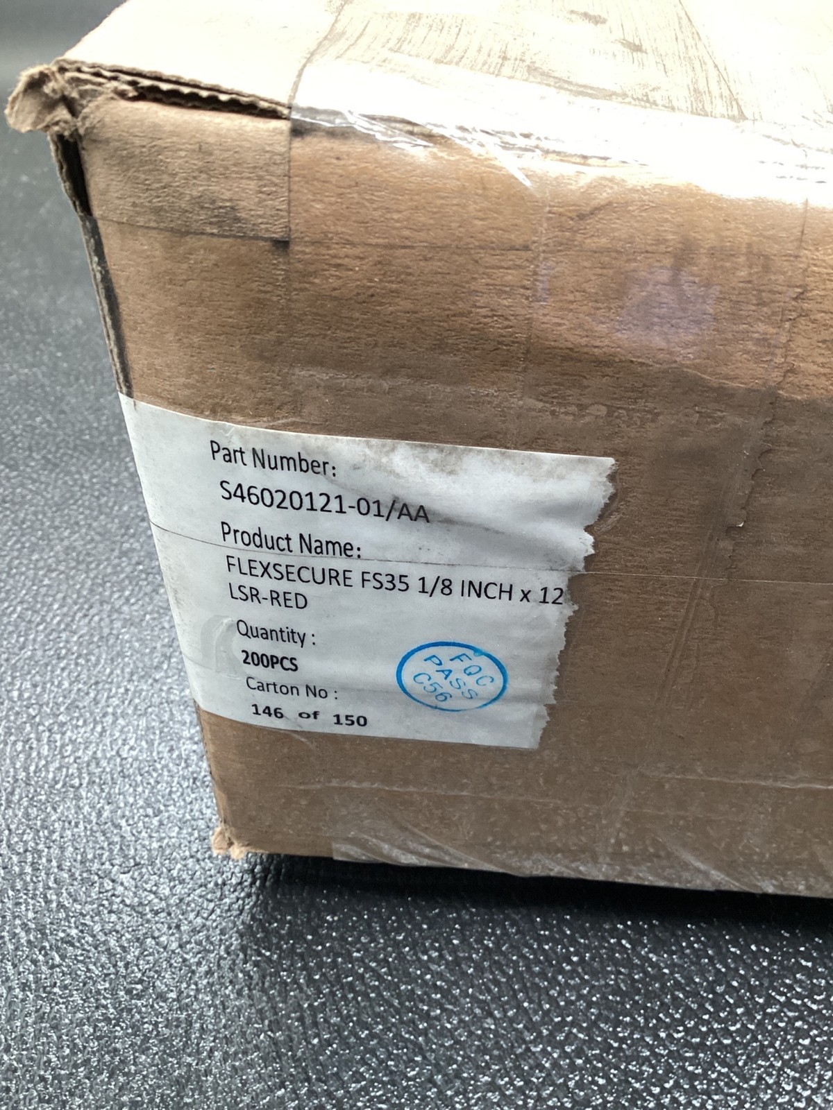 FLEXSECURE S46020121-01/AA 1/8″ x 12″ LSR-RED NEW