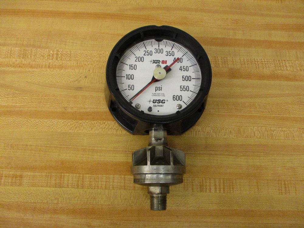 USG MBX227LLR Gauge 0-600 PSI