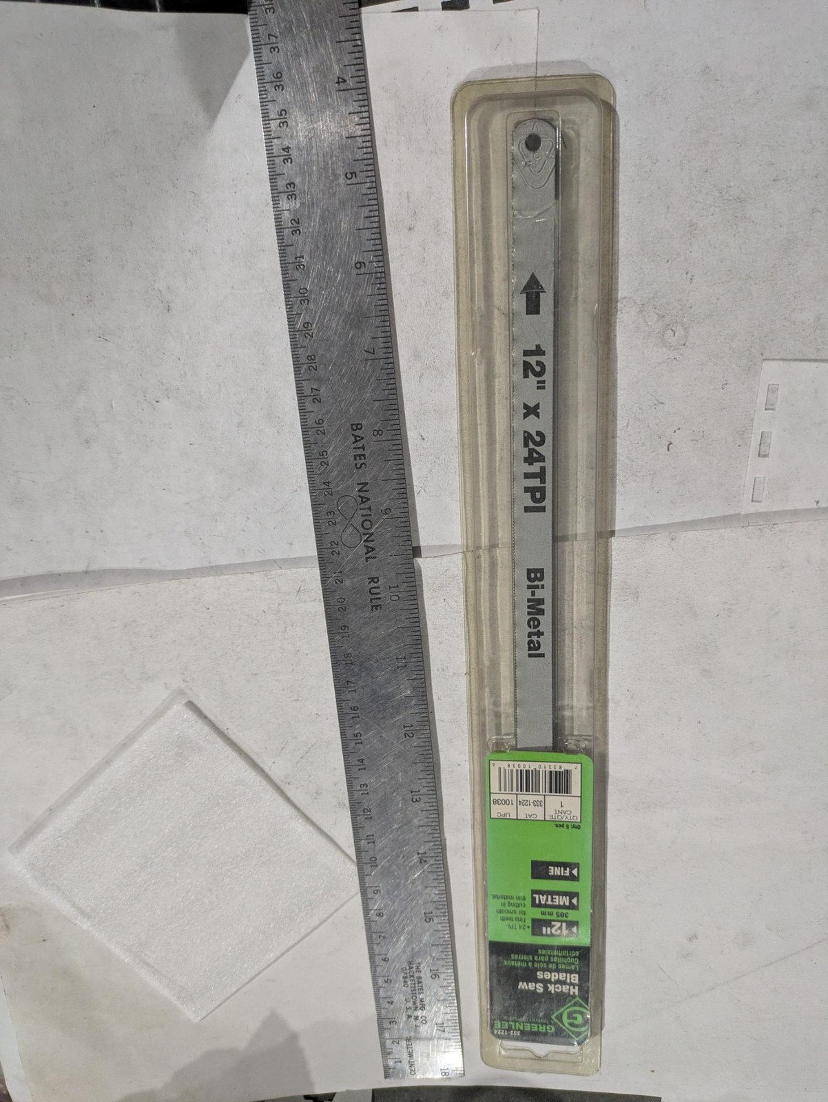 GREENLEE BI-METAL 12″ X 24TPI 333-1224 HACK SAW BLADES 305MM ‘5 PER PKT’