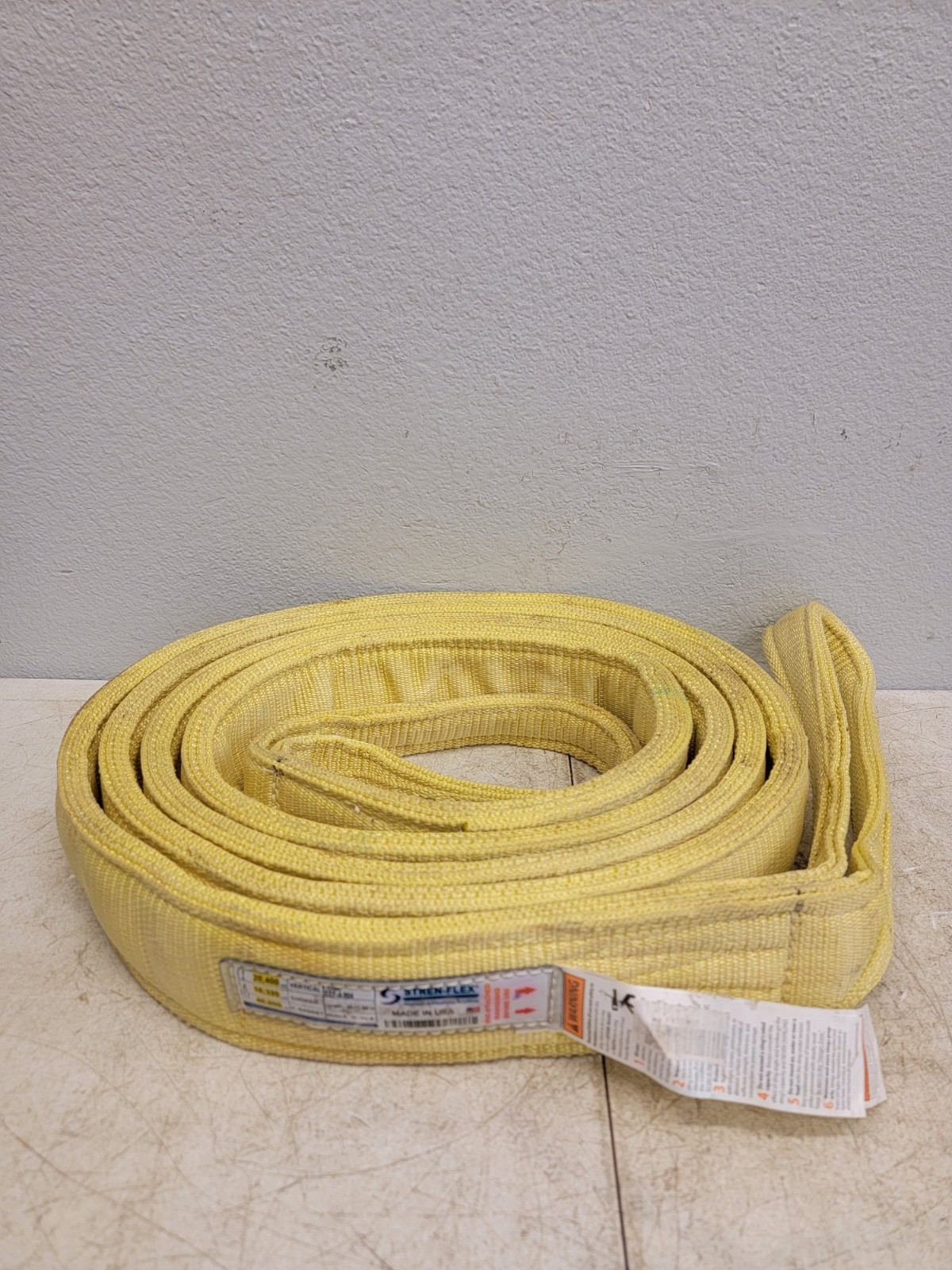 Stren-Flex Eef-4-904-20 Synthetic Web Sling, Type 3, 20 Ft L, 4 In W, Nylon,
